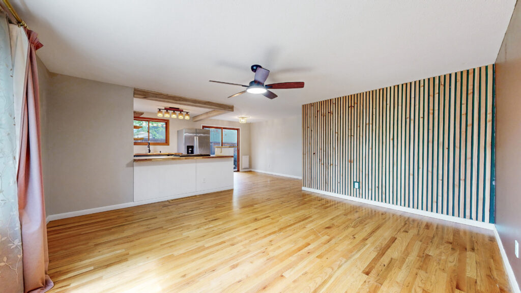 living room open floor plan at 1624 Enfield St in Fort Collins