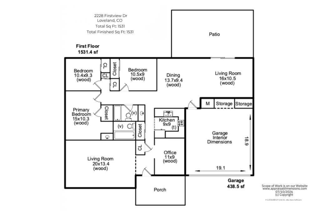 2228 Firstview Drive floor plan