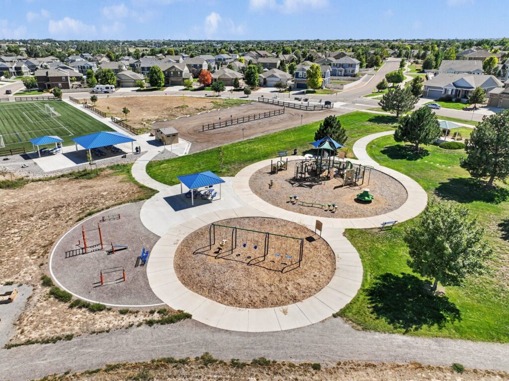 Neighborhood playground near 5370 Silverleaf Ave in Neighbors Point, Firestone